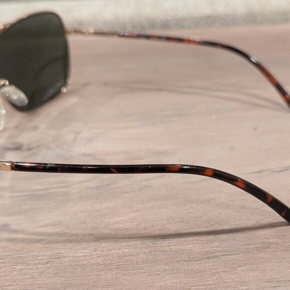 Calvin Klein Unisex Rectangular Sunglasses Tortoise Arms R342S  59-16-120 - Picture 4 of 8